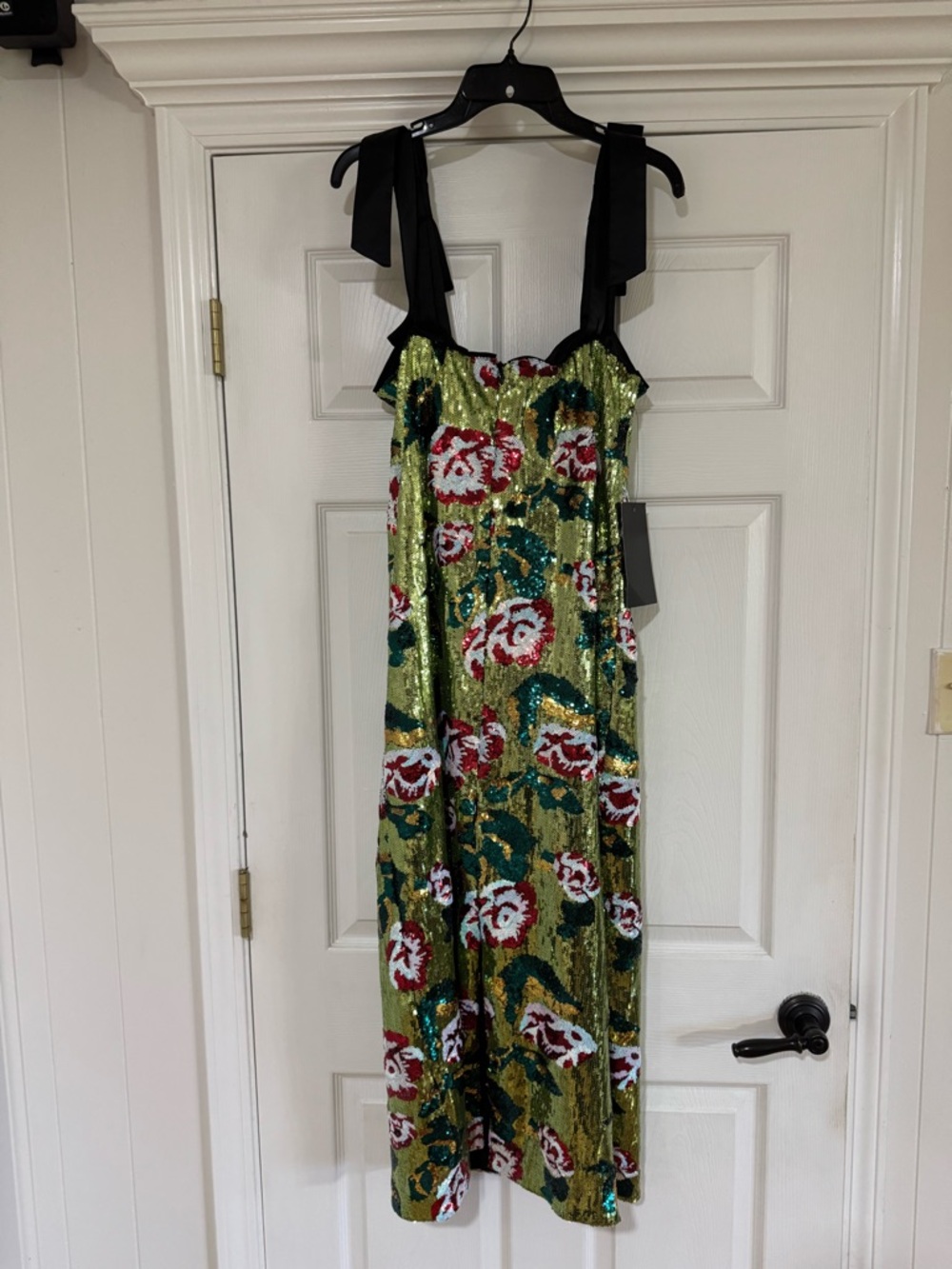 Tuckernuck Wedding Guest Dress Radiant Floral Sequin Roxy NWT Size Large - Picture 9 of 11